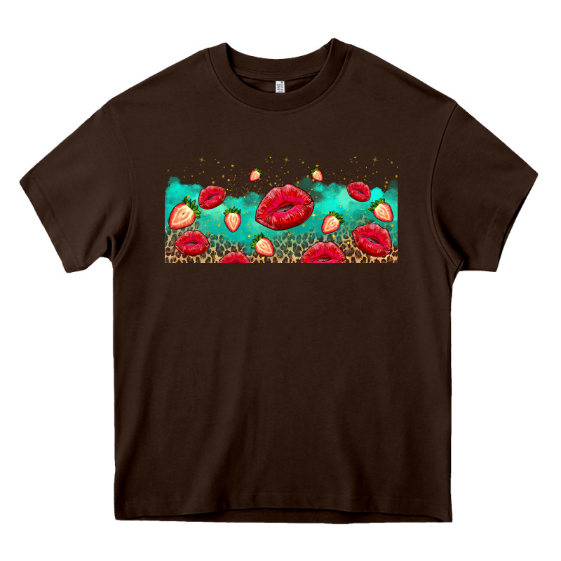 Lips And Strawberries Heavy Core Tee by AdoDesignShop | Teevron