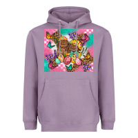 Lavender Easter Bunnies And Egg Tumbler Heavyweight Hoodie - BundleAndBundleShop