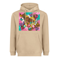Mushroom Easter Bunnies And Egg Tumbler Heavyweight Hoodie - BundleAndBundleShop