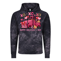 Cloud Black xo xo xo happy valentine's day truck Vintage Hoodie - LillyAllenDesigns