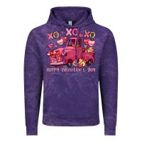 Cloud Purple xo xo xo happy valentine's day truck Vintage Hoodie - LillyAllenDesigns