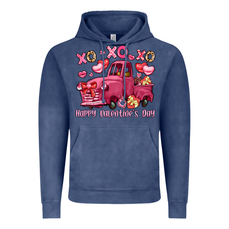 Xo Xo Xo Happy Valentine's Day Truck Vintage Hoodie by LillyAllenDesigns | Teevron