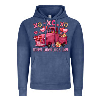 Vintage Denim xo xo xo happy valentine's day truck Vintage Hoodie - LillyAllenDesigns