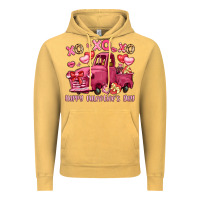 Vintage Mustard xo xo xo happy valentine's day truck Vintage Hoodie - LillyAllenDesigns