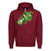 Burgundy Bad and boozy Zipper Hoodie - CowGirlArtShop