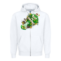 White Bad and boozy Zipper Hoodie - CowGirlArtShop