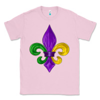 Bubblegum Pink mardi gras fleur de lis Classic Tee - LillyAllenDesigns