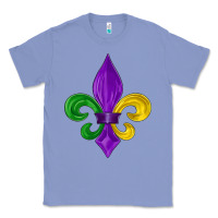 Colony Blue mardi gras fleur de lis Classic Tee - LillyAllenDesigns