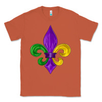 Copper mardi gras fleur de lis Classic Tee - LillyAllenDesigns