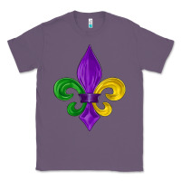 Lavender mardi gras fleur de lis Classic Tee - LillyAllenDesigns