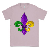 Lilac mardi gras fleur de lis Classic Tee - LillyAllenDesigns