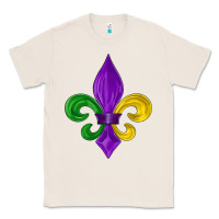 Natural mardi gras fleur de lis Classic Tee - LillyAllenDesigns