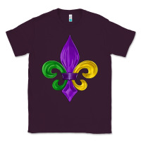 Plum mardi gras fleur de lis Classic Tee - LillyAllenDesigns