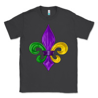 Smoke mardi gras fleur de lis Classic Tee - LillyAllenDesigns