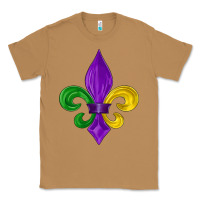 Toasted Coconut mardi gras fleur de lis Classic Tee - LillyAllenDesigns