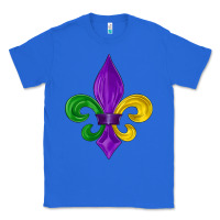 True Royal mardi gras fleur de lis Classic Tee - LillyAllenDesigns