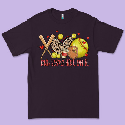 Rub Some Dirt On It Softball Premium Tee Designed By Maliassmallbusiness
