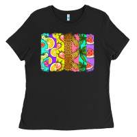 Black summer brushstroke Ladies Tee - Jasminsmagicworld