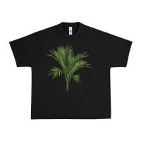 Black Botanical Majesty Palm Illustrations Urban Heavy Tee - LillyAllenDesigns