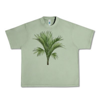 Oil Green Botanical Majesty Palm Illustrations Urban Heavy Tee - LillyAllenDesigns