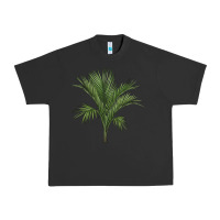 Pigment Black Botanical Majesty Palm Illustrations Urban Heavy Tee - LillyAllenDesigns