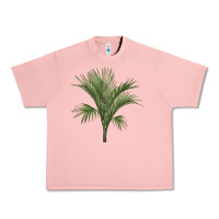 Salmon Botanical Majesty Palm Illustrations Urban Heavy Tee - LillyAllenDesigns
