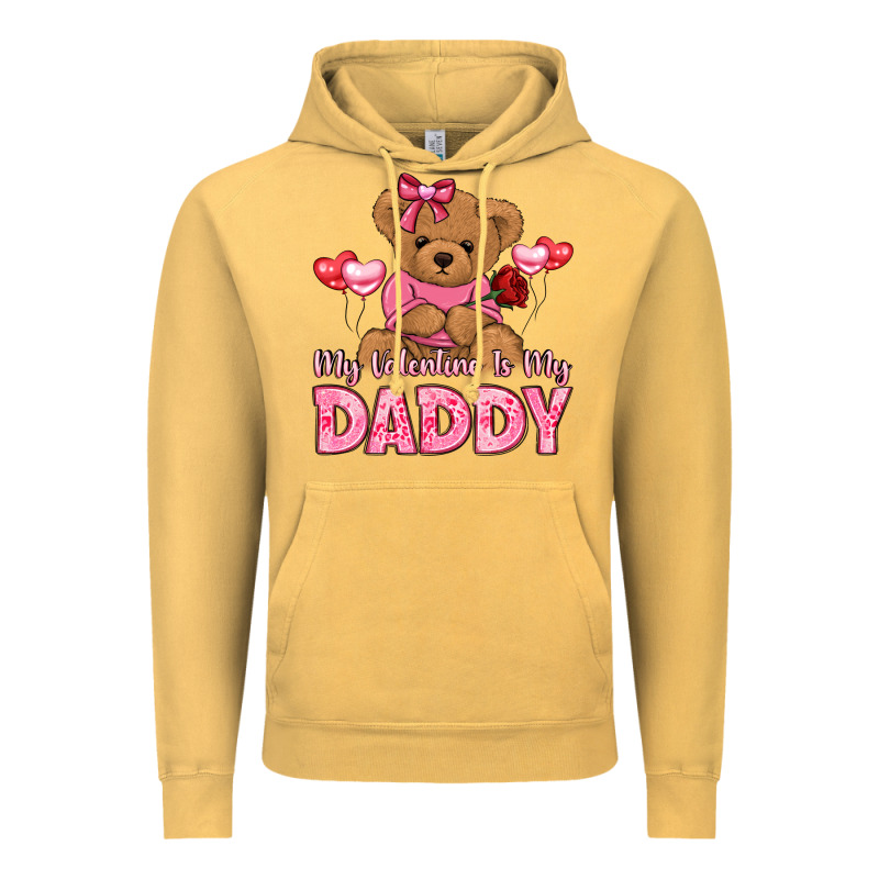 My Valentine Is My Daddy Vintage Hoodie by LillyAllenDesigns | Teevron