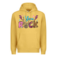 Antique Gold you rock valentine's day olivia Premium Hoodie - OliviaCreatesArt