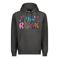 Charcoal Heather you rock valentine's day olivia Premium Hoodie - OliviaCreatesArt