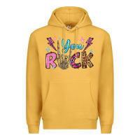 Mustard you rock valentine's day olivia Premium Hoodie - OliviaCreatesArt