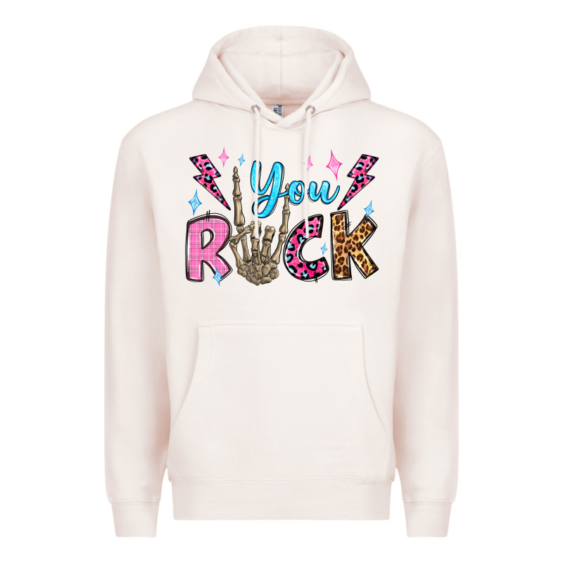 You Rock Valentine's Day Olivia Premium Hoodie by OliviaCreatesArt | Teevron