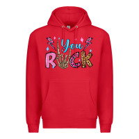 Red you rock valentine's day olivia Premium Hoodie - OliviaCreatesArt