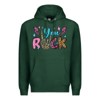 Sports Green you rock valentine's day olivia Premium Hoodie - OliviaCreatesArt