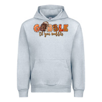 Heather Grey Gobble Gobble Til You Wobble Urban Hoodie - LillyAllenDesigns