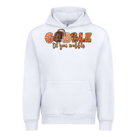 White Gobble Gobble Til You Wobble Urban Hoodie - LillyAllenDesigns