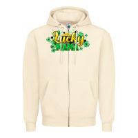 Sandshell lucky mama st patricks Zipper Hoodie - HowdyJamesFarm