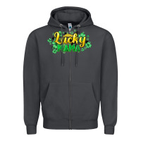 Smoke lucky mama st patricks Zipper Hoodie - HowdyJamesFarm