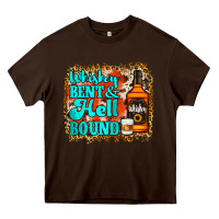 Chocolate Brown Whiskey Bent and Hell Bound Heavy Core Tee - Jasminsmagicworld