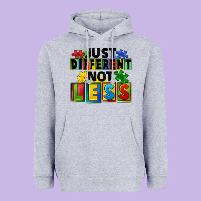 Just Different Not Less Heavyweight Hoodie Designed By Fadigitalartstudio