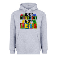 Heather Grey just different not less Heavyweight Hoodie - FaDigitalArtStudio
