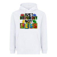 White just different not less Heavyweight Hoodie - FaDigitalArtStudio