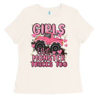 Bone girls like monster trucks too Ladies Tee - MaliasSmallBusiness
