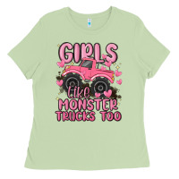 Matcha girls like monster trucks too Ladies Tee - MaliasSmallBusiness