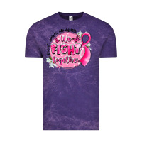 Cloud Purple breast cancer awareness we fight together Vintage Tee - LillyAllenDesigns