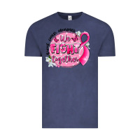 Vintage Denim breast cancer awareness we fight together Vintage Tee - LillyAllenDesigns