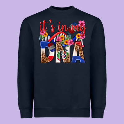 Its In My Dna Dominican Republic Heavyweight Sweatshirt Designed By Texasbilliewilder