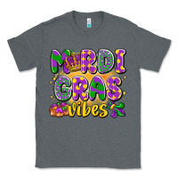 Charcoal Heather mardi gras vibes Classic Tee - LillyAllenDesigns