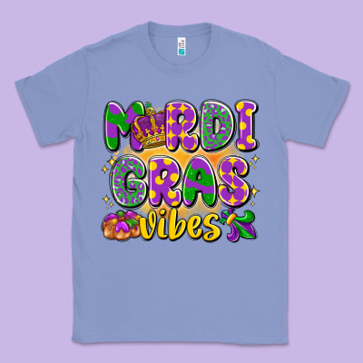 Mardi Gras Vibes Classic Tee Designed By Lillyallendesigns