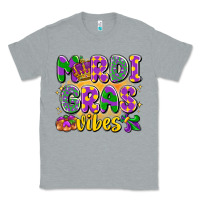 Heather Grey mardi gras vibes Classic Tee - LillyAllenDesigns