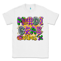 White mardi gras vibes Classic Tee - LillyAllenDesigns